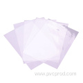 Clear plastic PVC film for printing